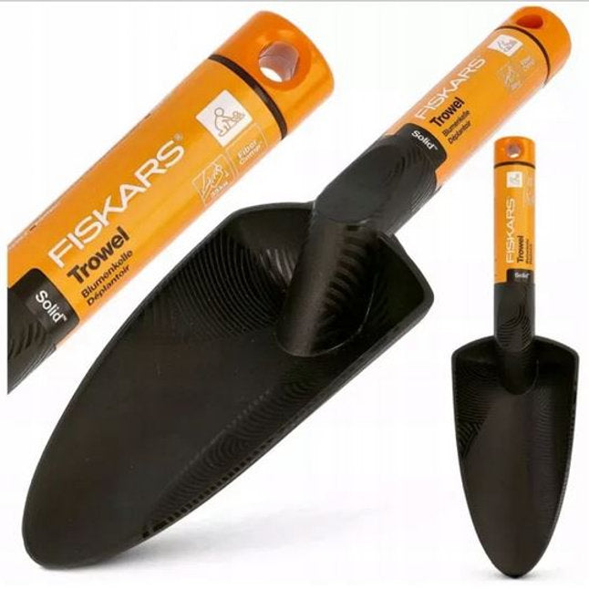 Lopatica gradinarit, Plantator Fiskars, negru, 29 cm