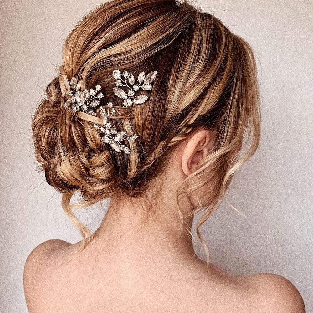 Accesorii par mirese ace, diferite modele, flori, perle