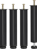 Set de 4 picioare mobila,Quarkzman, reglabile 22-24cm, otel carbon