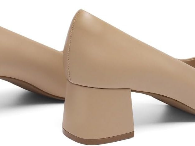 Pantofi cu toc, Dream Pairs, Roz nud, 40