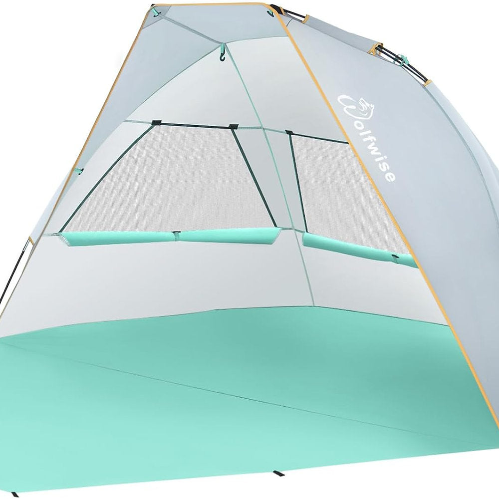 Cort plaja semi-deschis, Wolfwise, UPF 50+, 2-3persoane