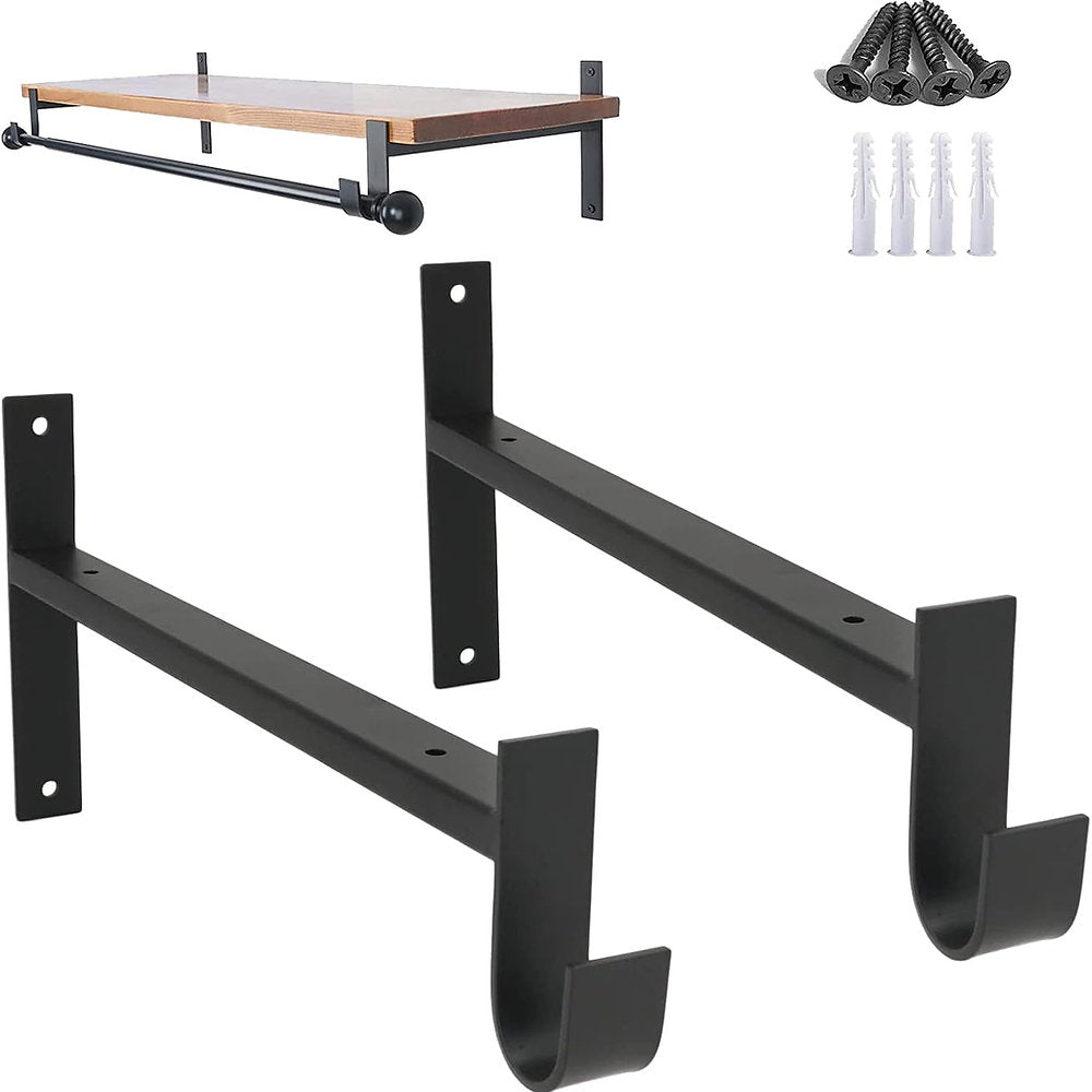 Suport polite, metalice pentru rafturi 20x15cm, set de2