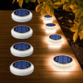 Set de 4 Lumini solare rotunde, 360grade, IP68