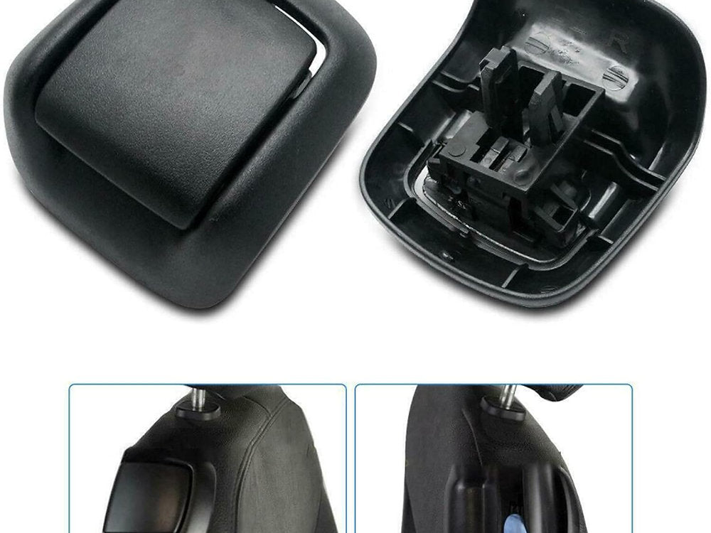 Set manere scaune pentru Ford Fiesta MK6, Negru