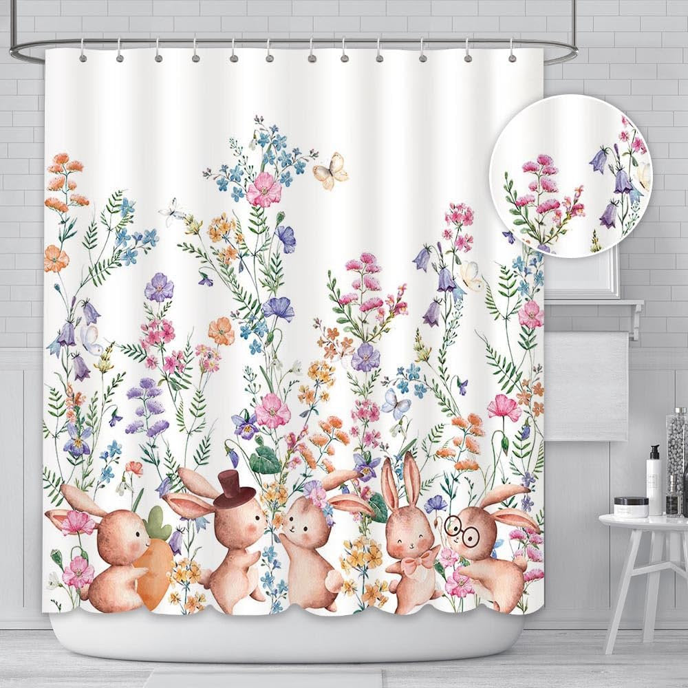 Perdea dus, primavara, 180x180cm, 12 carlige