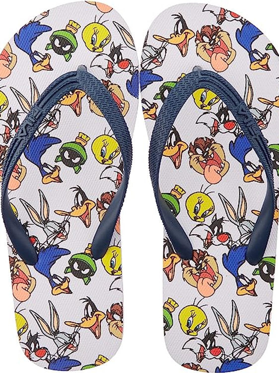 Papuci FILA WB Troy AOP Copii, Papuci, bleumarin, 32 EU