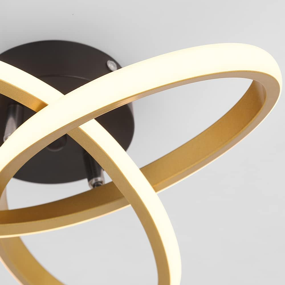 Plafoniera cu LED Decrico, candelabru cerc, lumină albă 22W