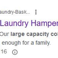 Cos de rufe pliabil cu geanta interioara 32x42x75cm, 100 litri