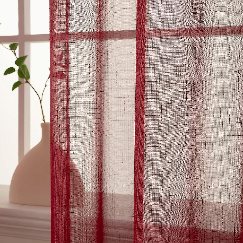 MIULEE Set de 2 perdele din voal Perdele Translucide, 140 x 215cm