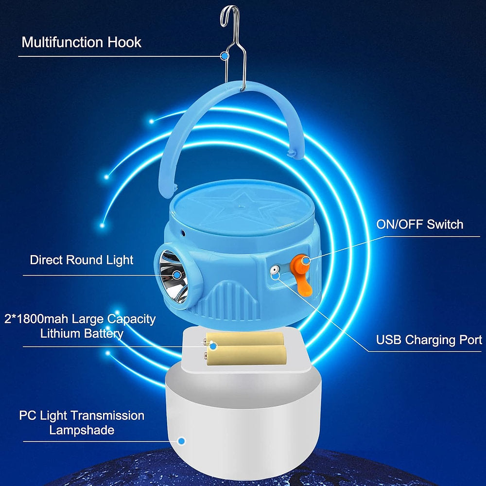 Lampa camping, drumetii, usb, 3 moduri, 800 lumeni