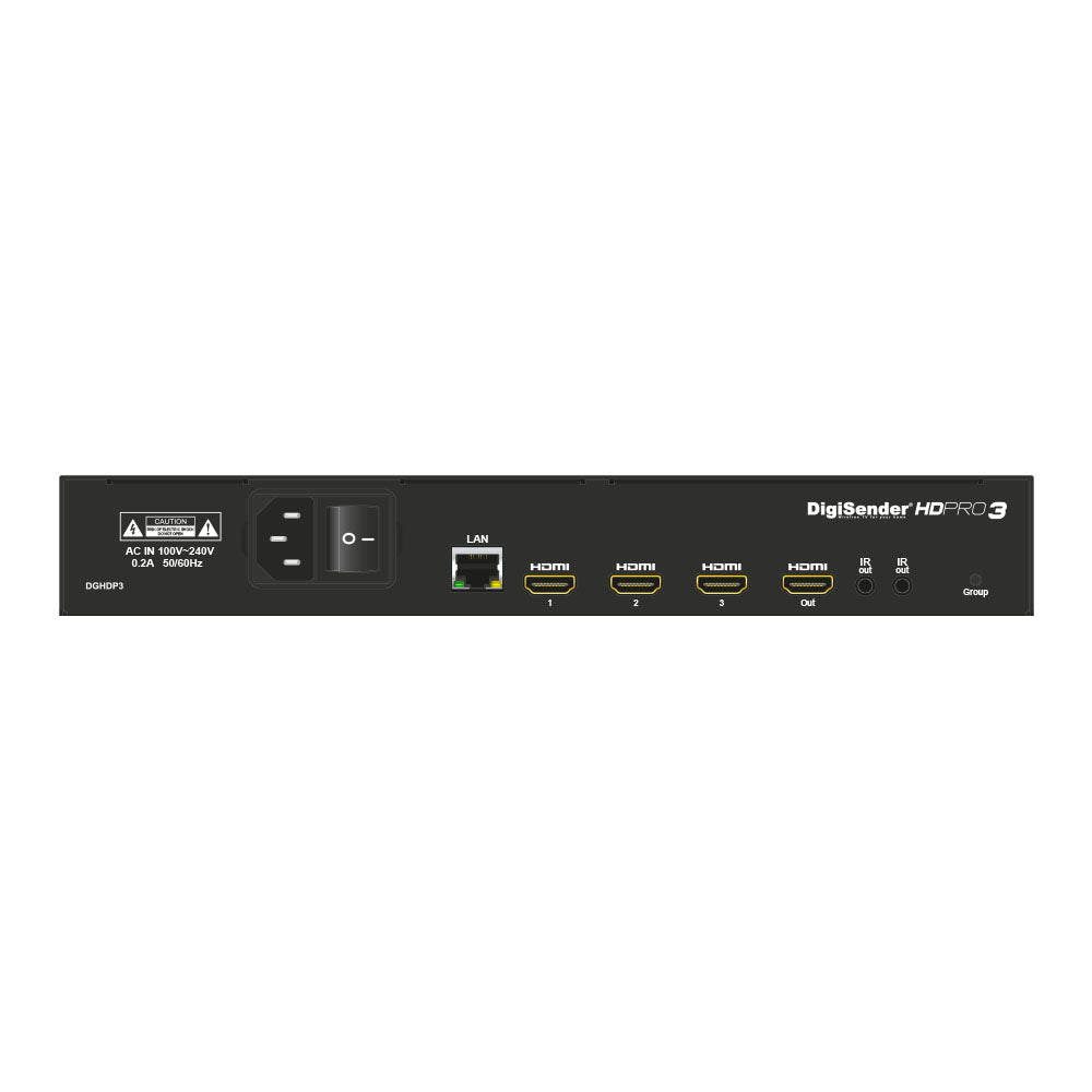DigiSender HD Pro3 - Transmi??tor semnal HDMI cu 3 intr?ri, extender Powerline (