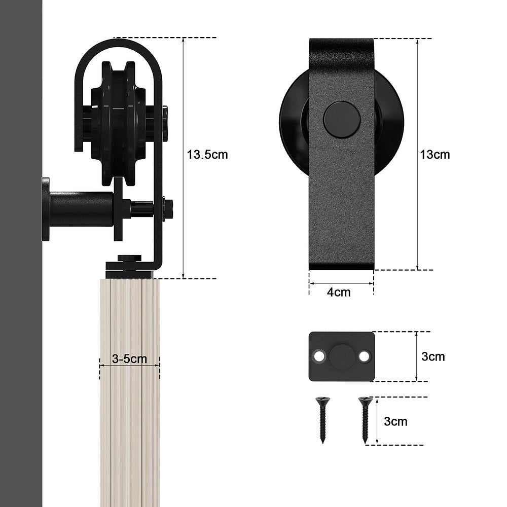 Kit de montare usi pliabile, mecanism usa plianta, 92cm, Qinaixqm