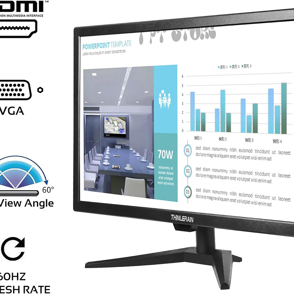 Monitor THINLERAIN, 20", 1600x900, difuzor, universal