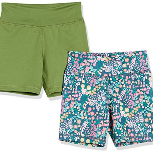 Pantaloni scurti, fete, 2 ani - Amazon Essentials, set de 2