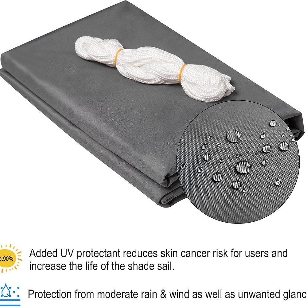 Copertina, protectie solara Woltu, Prelata Premium 5x5x7m, impermeabil, Antracit