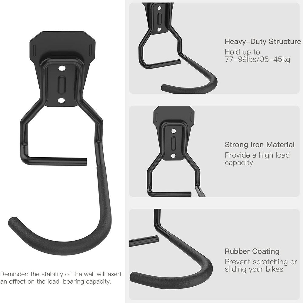 Carlig suport bicicleta, Housolution, pe perete, reglabil, set de 2