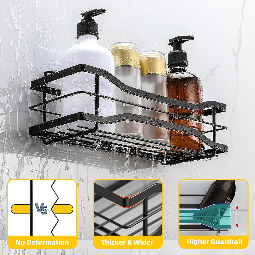 Set de 2 rafturi cu 6 accesorii, 29x9cm