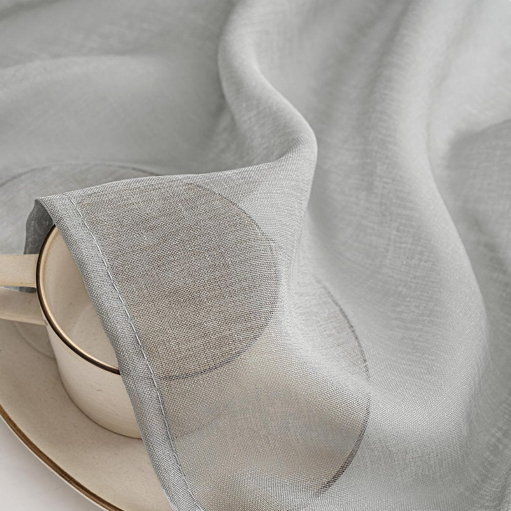 MIULEE Perdele cu bandă voal, doua optiuni de fixare, set 2 , 140 x 260cm