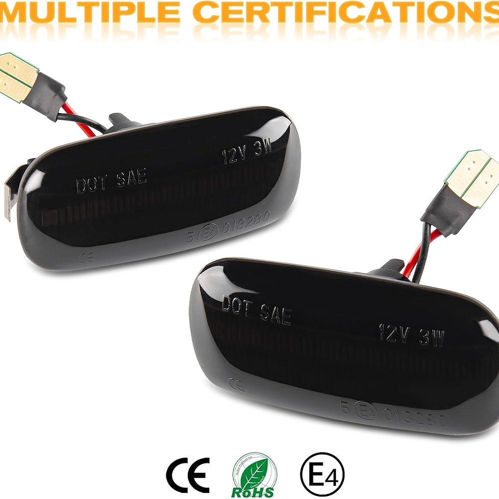 Lampi semnalizatoare AUDI cu LED-uri POPMOTORZ, pachet de 2