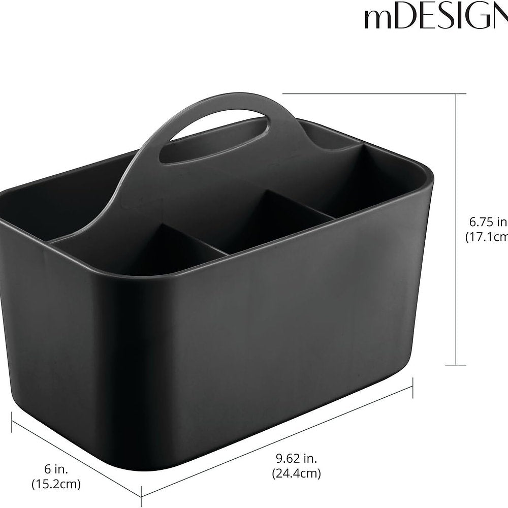 Organizator portabil, mDesign cu 4 compartimente, 15x25cm