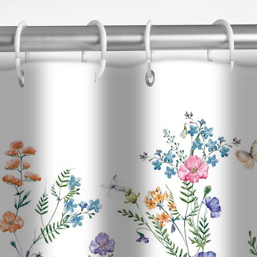 Perdea dus, primavara, 180x180cm, 12 carlige