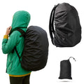 Husă de ploaie pentru rucsac, impermeabilă, nylon rezistent 70D/210T, cu elastic reglabil – negru, 35–50 L