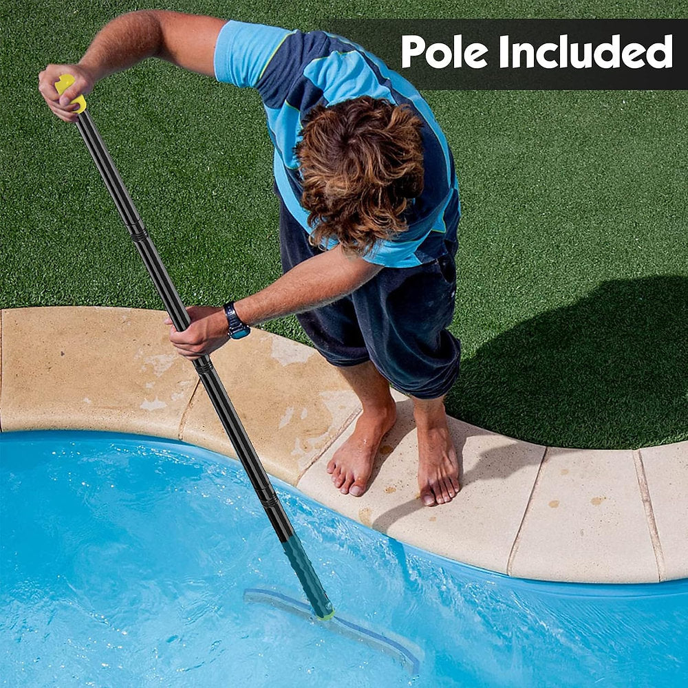 Perie curatare piscina, curbata 43cm, coada 140cm