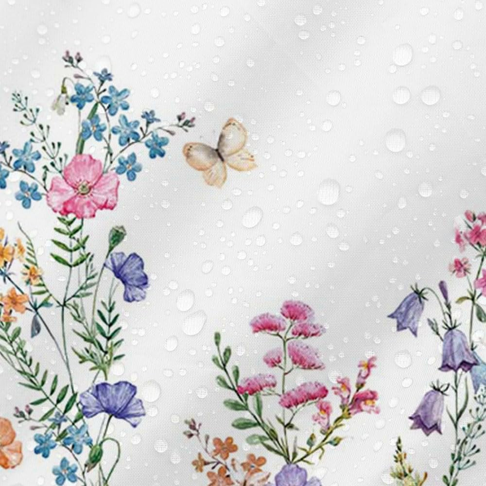 Perdea dus, primavara, 180x180cm, 12 carlige