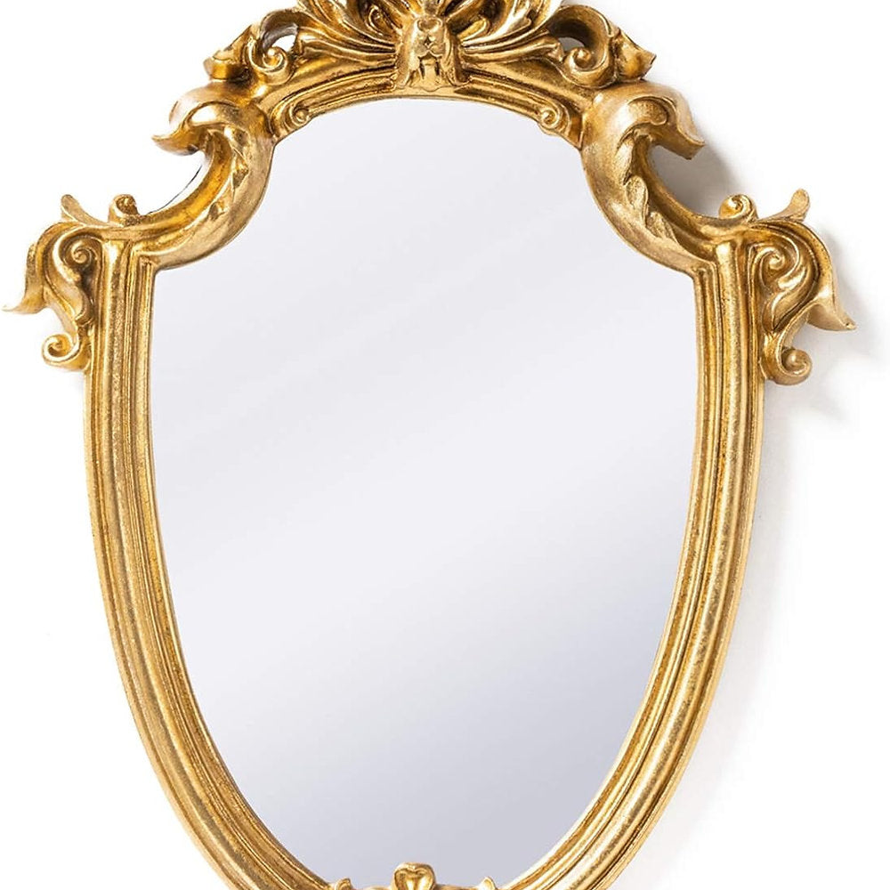 Oglindă decorativă, Funly mee, de perete antică, 30 x 23 cm