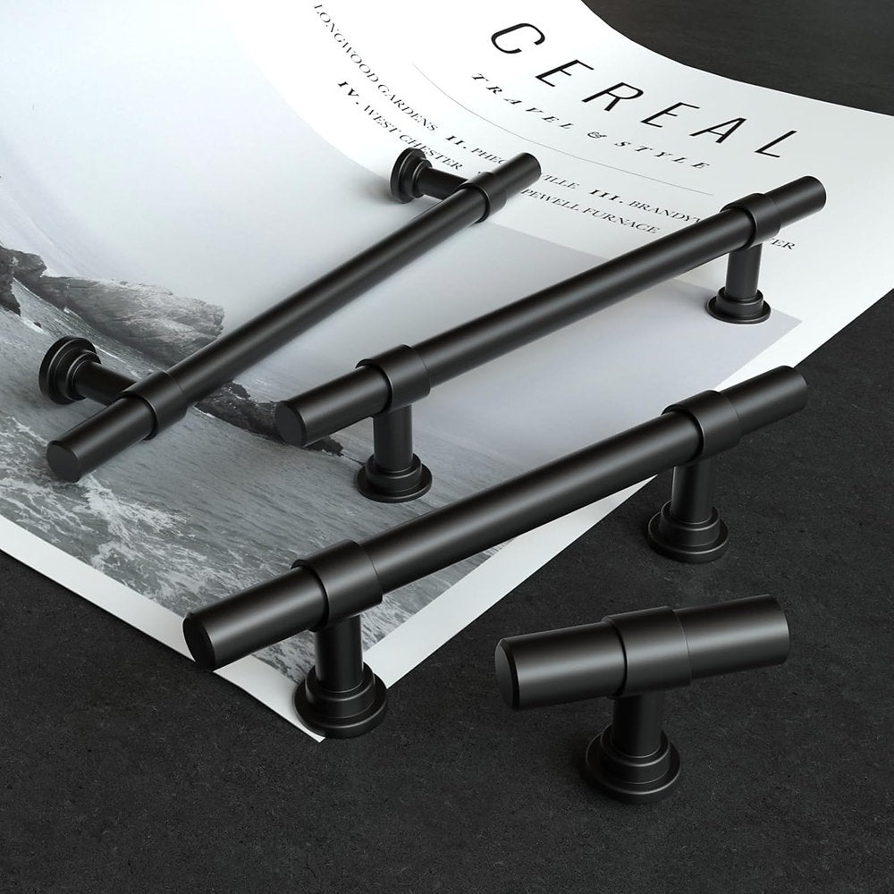 Maner mobila, sertar Lonton, negru, 224mm