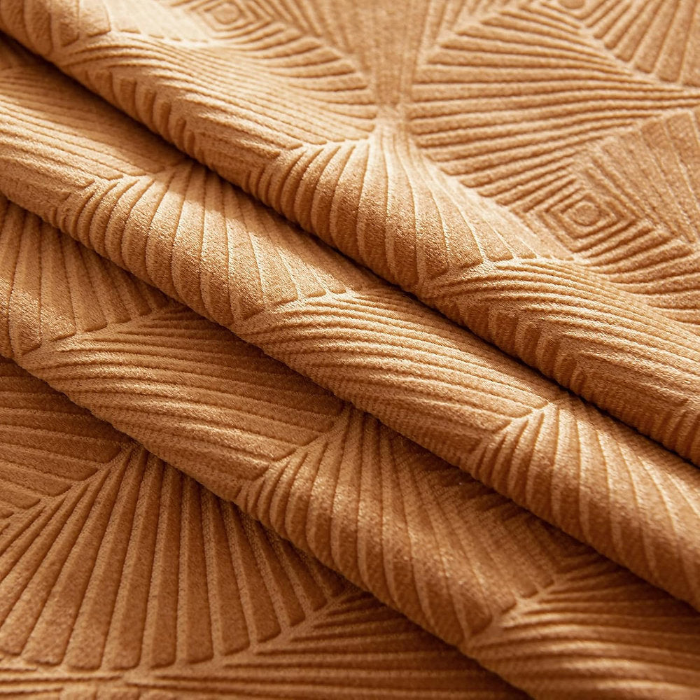 Draperii decorative 100% blackout, EMEMA, 140x175cm set de 2, galben