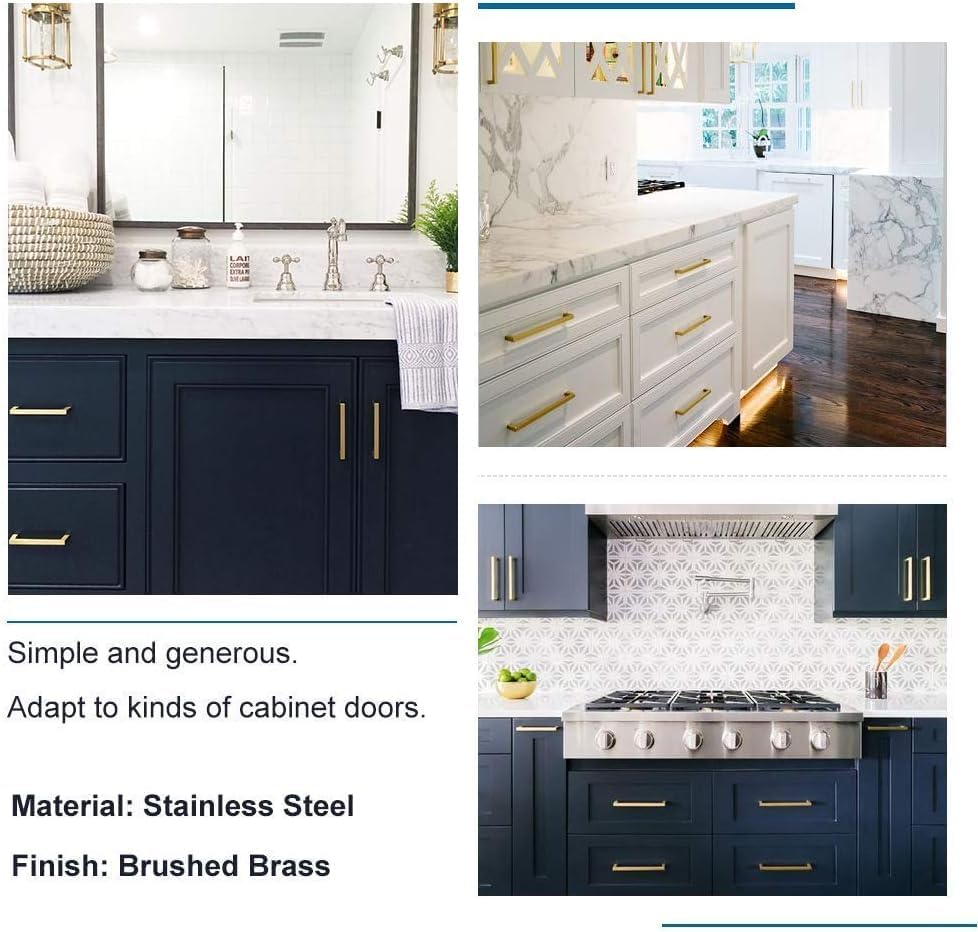 Maner de mobila, goldenwarm Gold, auriu, 192mm, 20cm