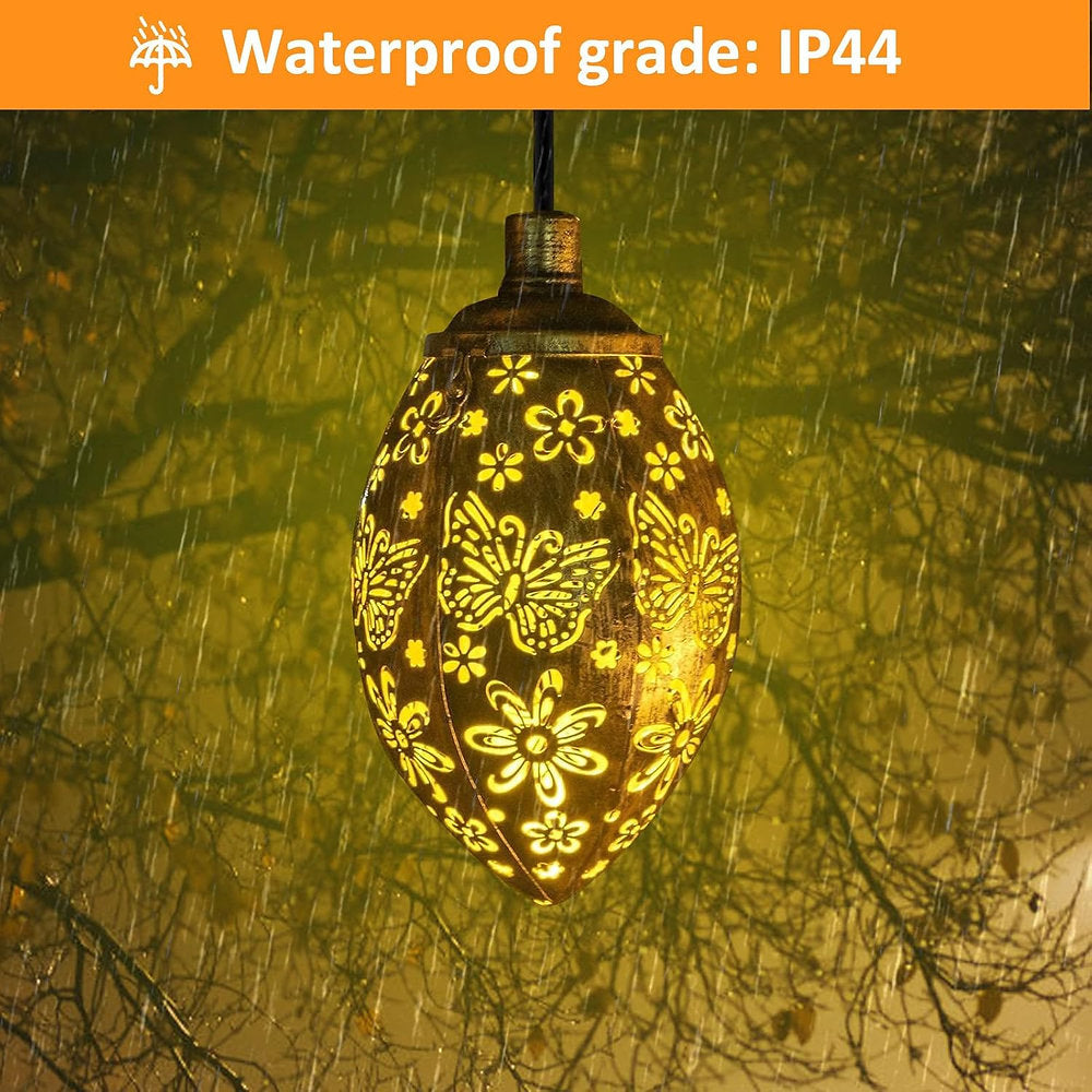 Lampa solara decorativa, rezistenta la apa, ip44, maro