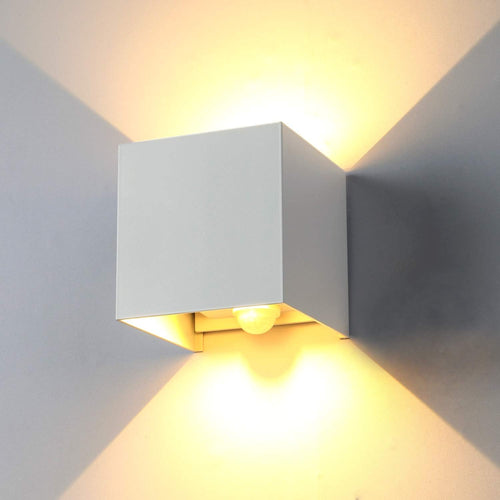 Aplica led interior exterior cu senzor, reglabil, 12W, IP67