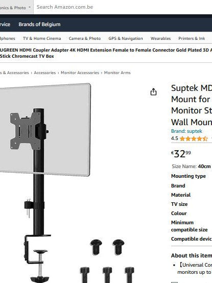 Suport universal monitor 13-27", sau 32" reglabil