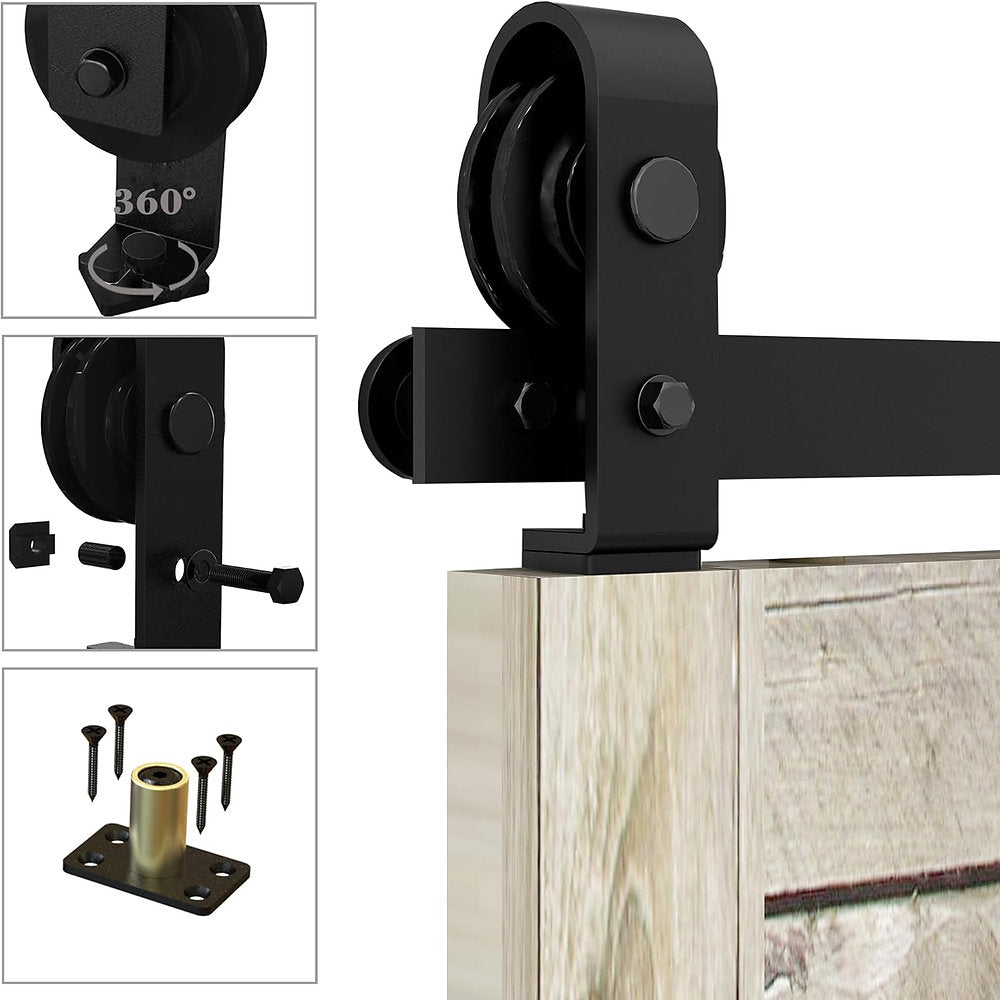 Kit de montare usi pliabile, mecanism usa plianta, 92cm, Qinaixqm