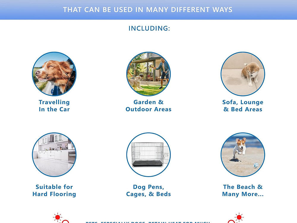 Covoraș de răcire PetSol pentru câini, pisici (90 x 50 cm)