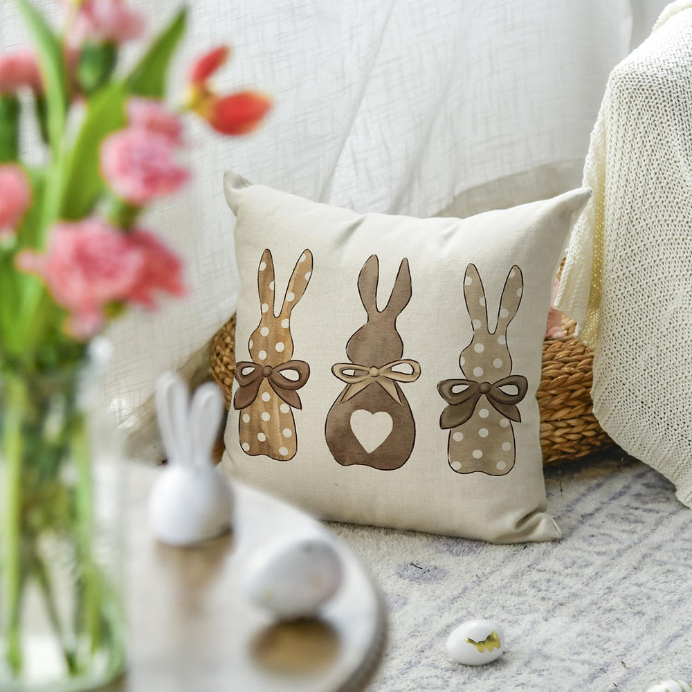 Fata de perna paste, Artoid, Polka Dots Rabbits, 45 x45cm, set de 2