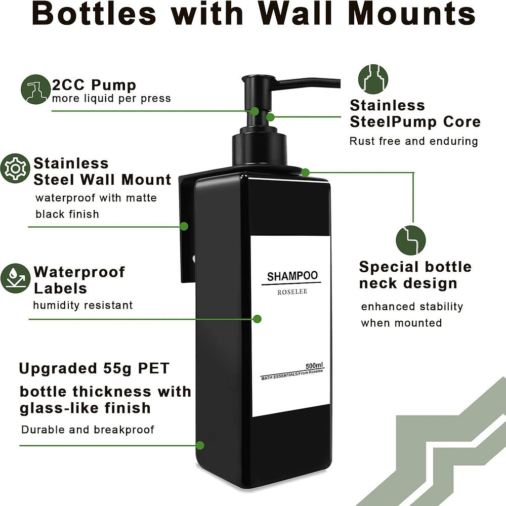 Dispensere de sapun 500ml, set de 2