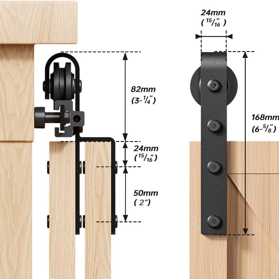 Mecanism usi glisante dulap BONIKLUBA, bypass 76-200cm