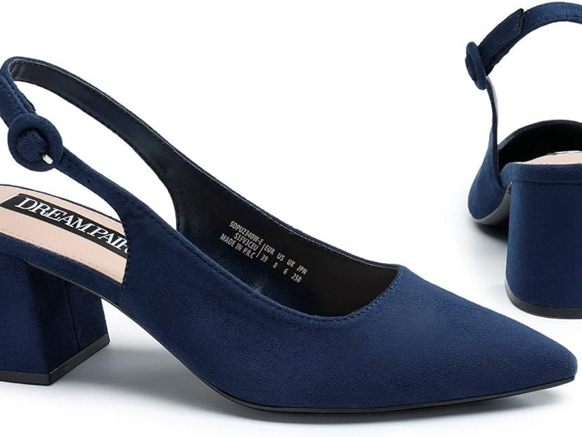 Samdale cu toc gros, Dream Pairs 41, Albastru