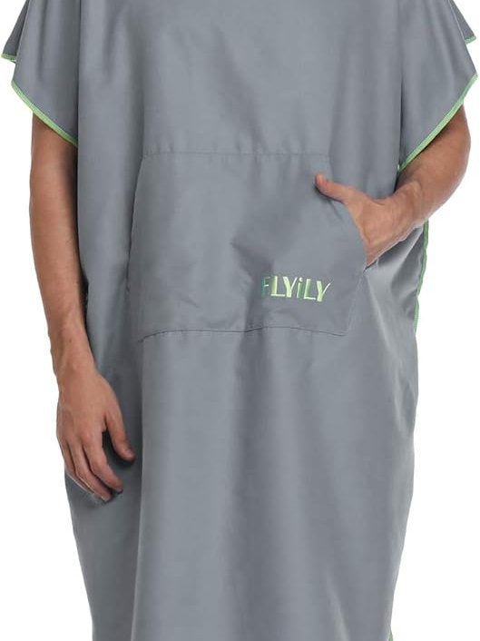 Prosop poncho, schimbare rapida, microfibra, FLYILY, unisex, L