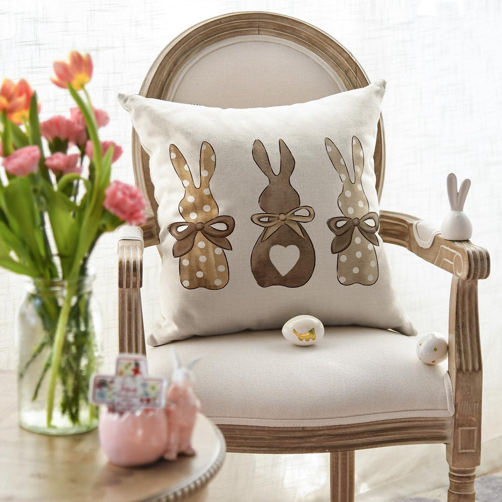 Fata de perna paste, Artoid, Polka Dots Rabbits, 45 x45cm, set de 2