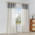 Perdele Mysky Home cu ochiuri semitransparentă, 140 x 245 sau 260cm, gri