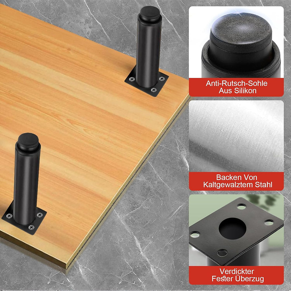 Set de 4 picioare mobila,Swetfela, reglabile 25-40cm, otel carbon