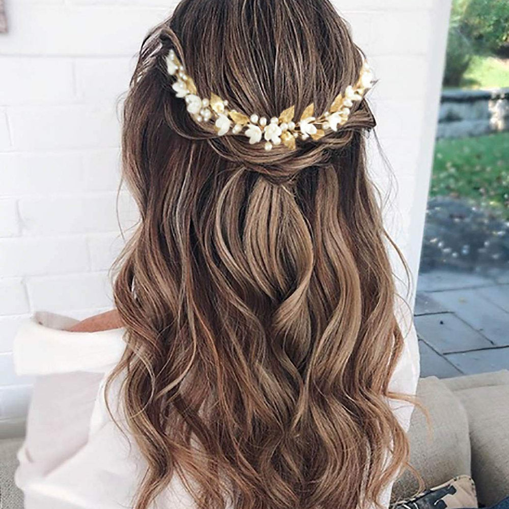 Accesorii par mirese bentite, diferite modele, flori, perle