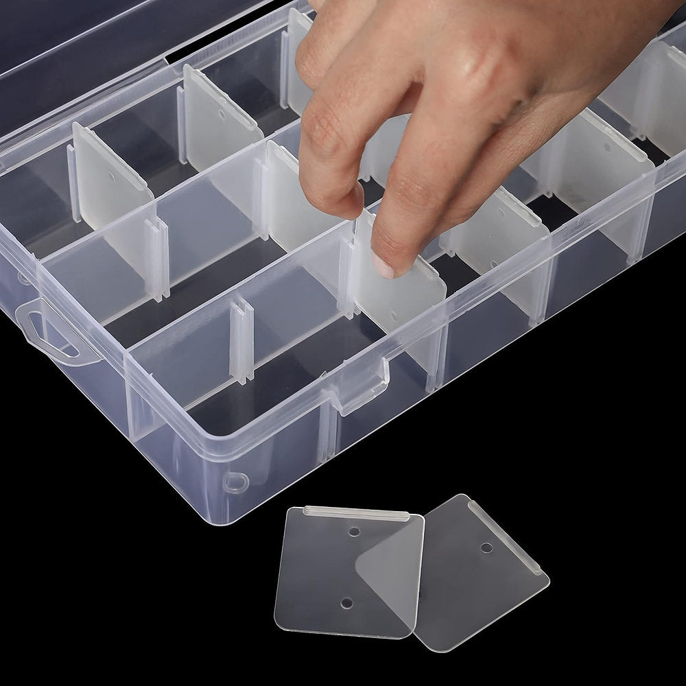 Cutie plastic sortare, Belle Vous, 11 x 24 x 4cm, 18 comartimente, universala