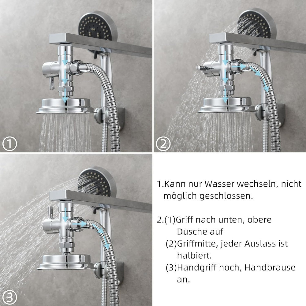 Deviator comutator robinet 3 cai, Ciencia, cromat