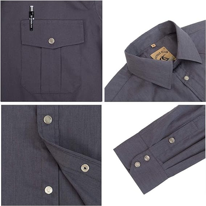 Camasa barbati, Coverals Club, Gri, XXL