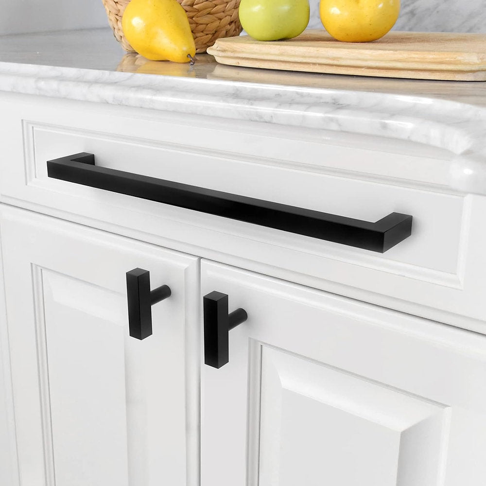 Maner de mobila Amerdeco, negru, 27cm